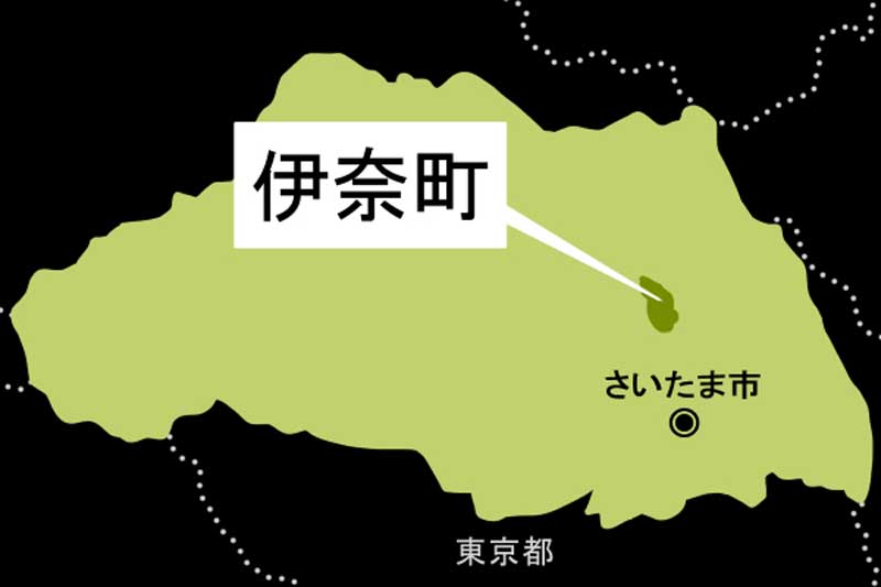 【地図】伊奈町