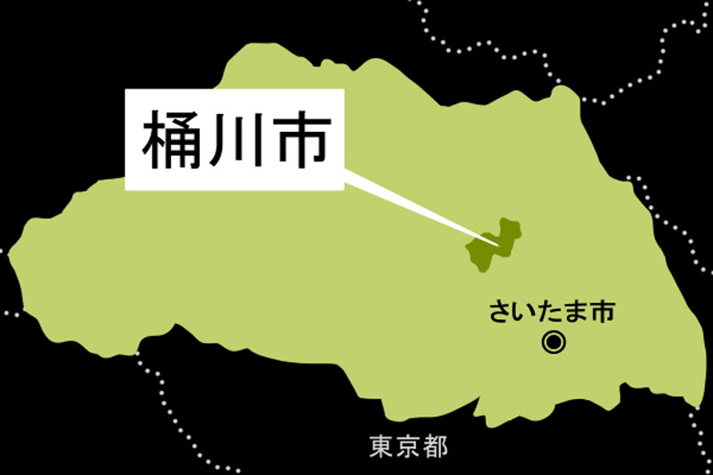 【地図】桶川市