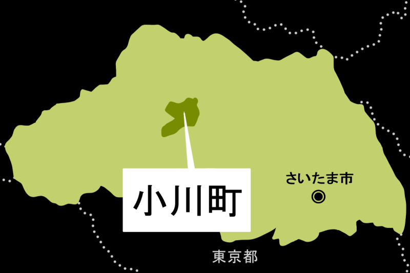 【地図】小川町