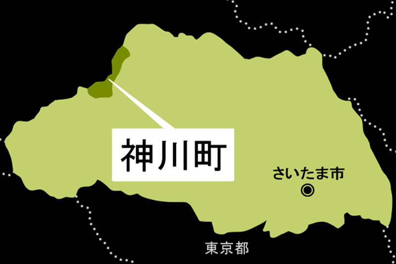 【地図】神川町