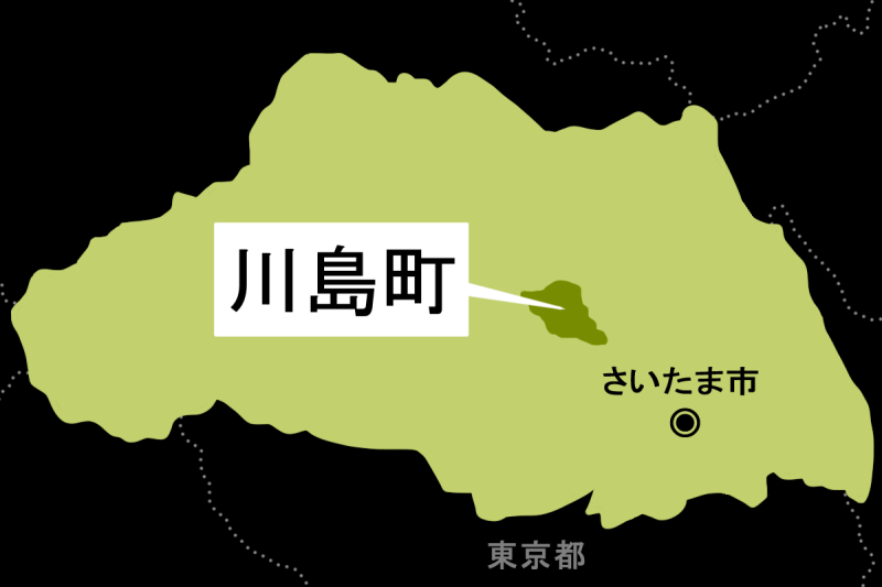 【地図】川島町