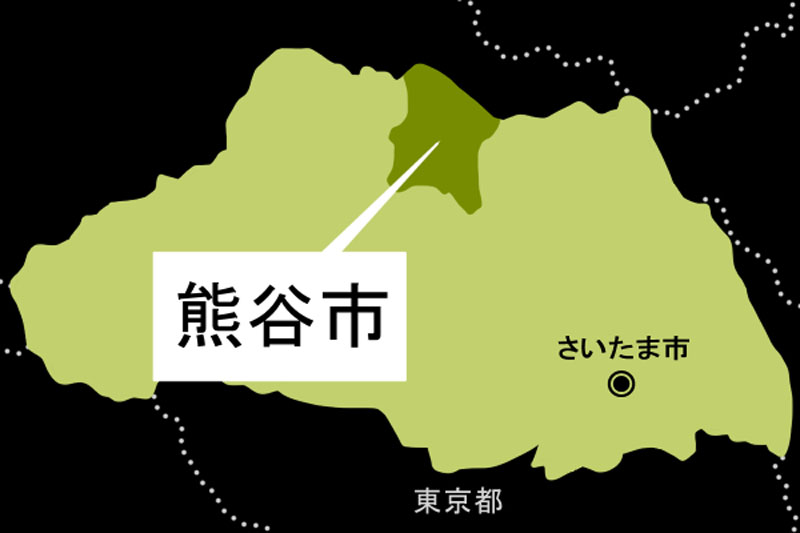 【地図】熊谷市