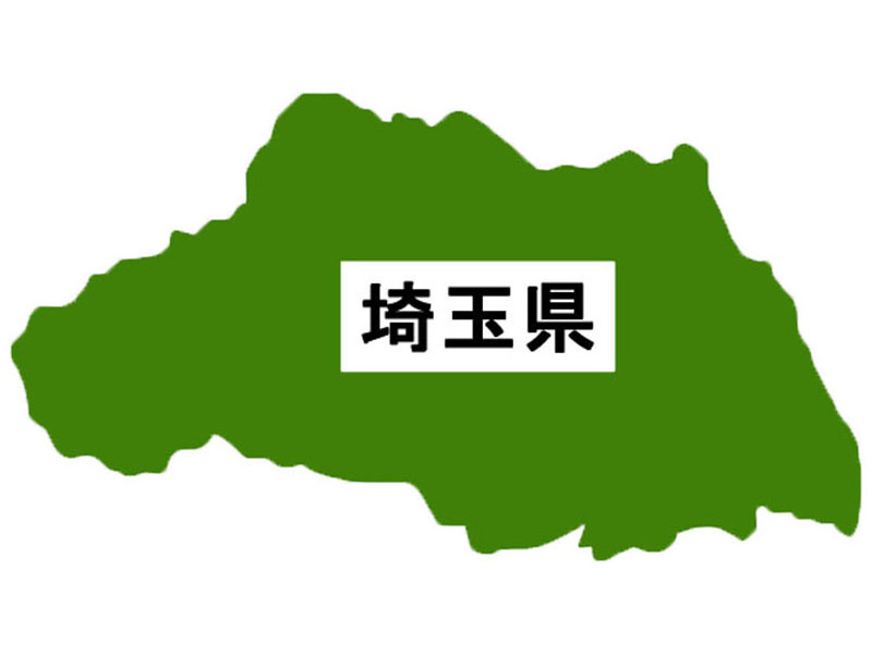 【地図】埼玉県（白背景）