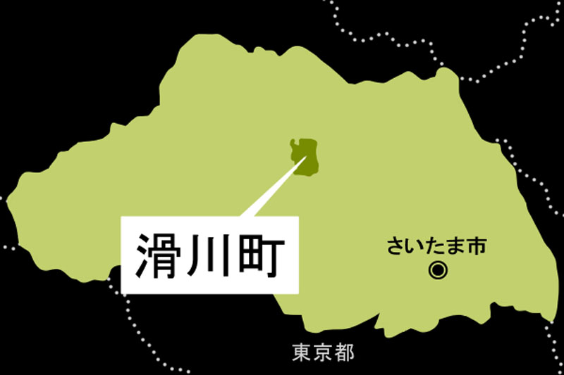 【地図】滑川町