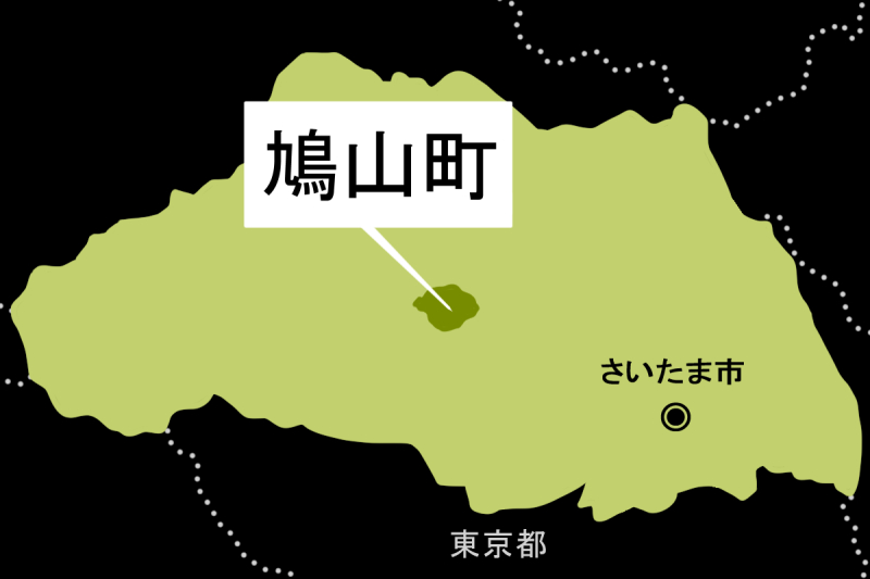 【地図】鳩山町