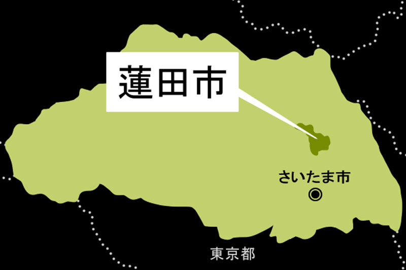 【地図】蓮田市