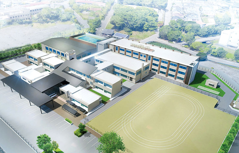 県立岩槻はるかぜ特別支援学校の完成イメージ図（県教育局特別支援教育課提供）