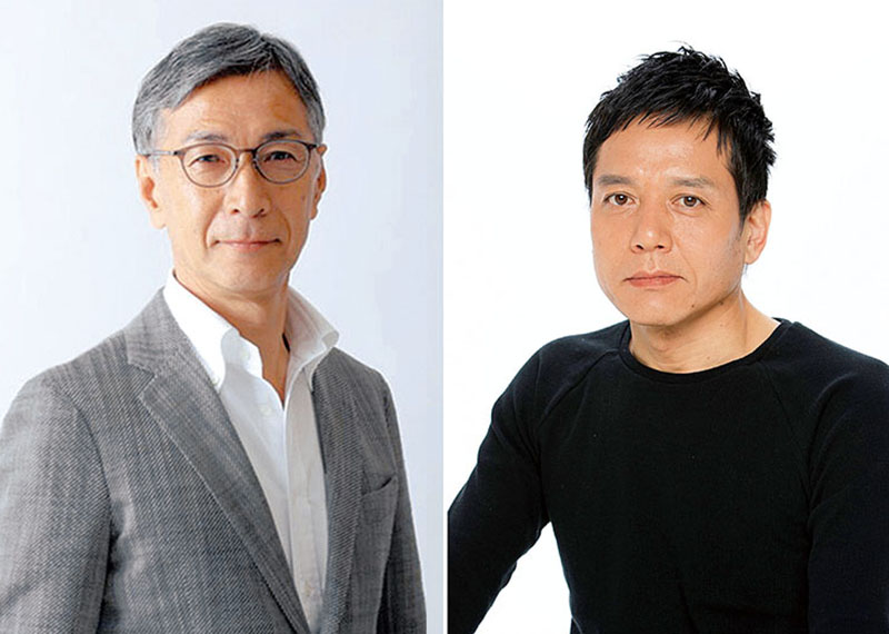 （右）俳優の勝村政信さん、解説者の水沼貴史さん