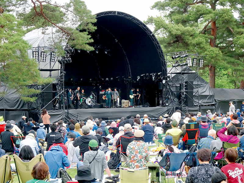 2日間で約4千人が来場したハイドパーク・ミュージック・フェスティバル＝4月29日午後、埼玉県狭山市稲荷山1丁目の県営狭山稲荷山公園