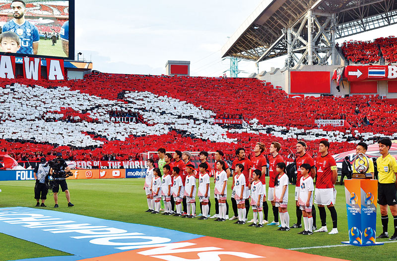 敵地で貴重なアウェーゴールを奪い、機運を高めてホーム埼玉スタジアムでの第2戦に臨んだ＝6日、埼玉スタジアム