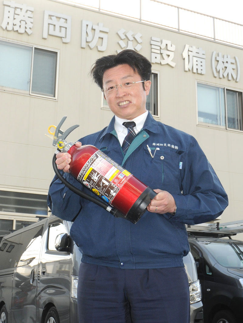 49期連続黒字を達成し「このキーワードに引かれて入社する人も増えた」と話す藤岡防災設備の藤岡実社長