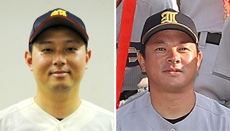 【左】浦和学院・森大監督【右】仙台育英・須江航監督（河北新報社提供）