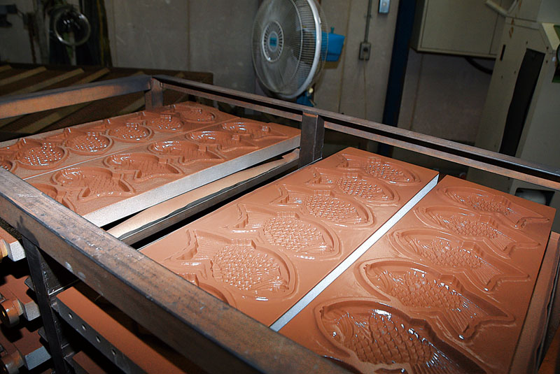 たい焼き器にもコーティングを行っている