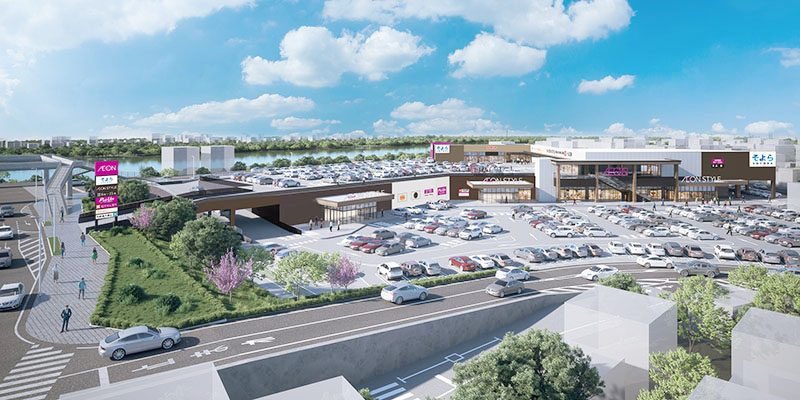 店舗の完成イメージ図（イオンリテール提供）
