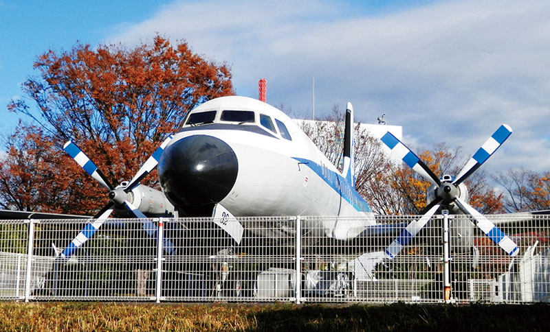「YS-11」機。1997年の大島～羽田が最後のフライトだった
