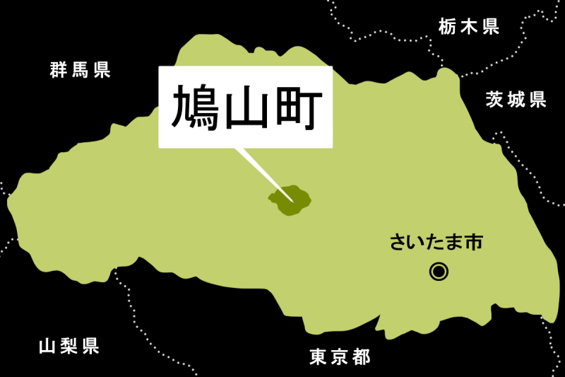 【地図】鳩山町