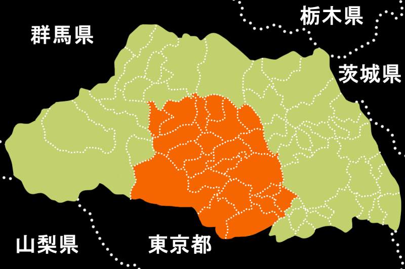 【地図】西部教育事務所-事件用