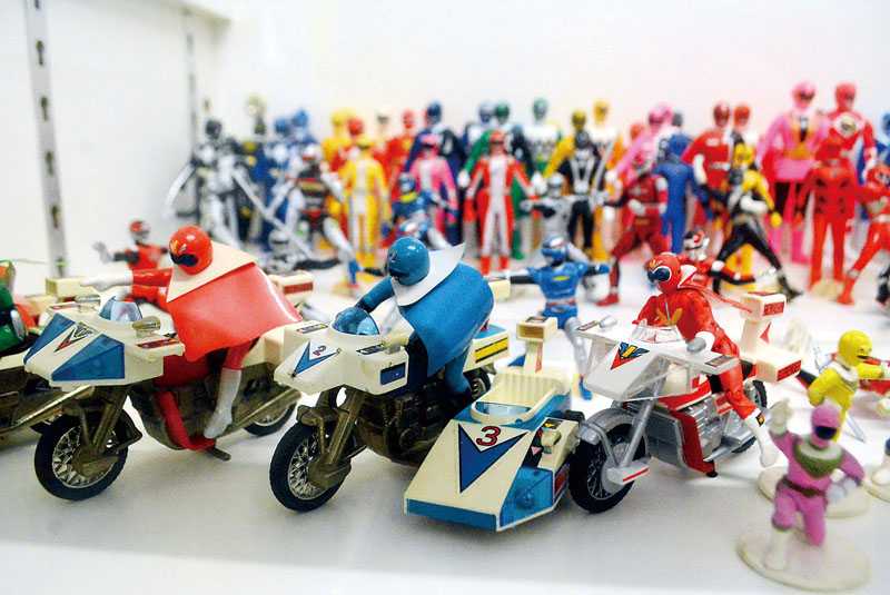 戦隊ヒーローのフィギュアも大集合