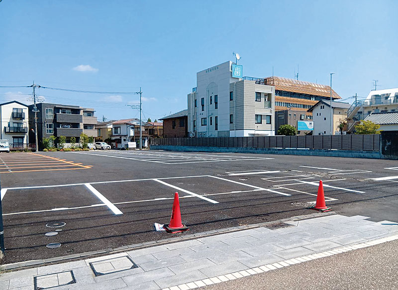 「にぎわい交流拠点」が整備される中山道沿いの蕨市役所仮設庁舎跡地