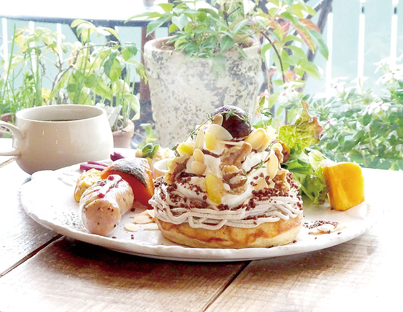 選べるパンケーキのランチプレート