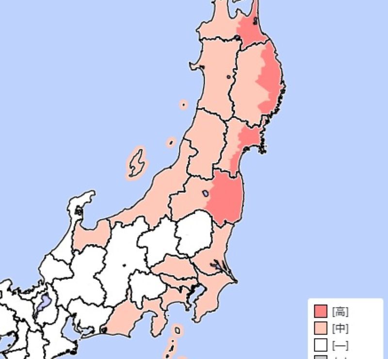 31日―11月1日に警報級の大雨となる恐れのあるエリア＝気象庁HPから