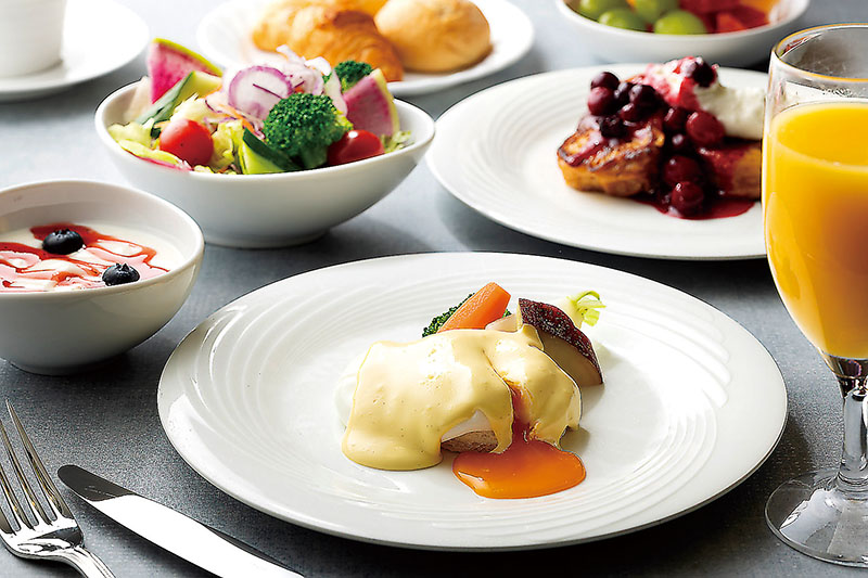 リニューアルされた朝食（パレスホテル大宮提供）