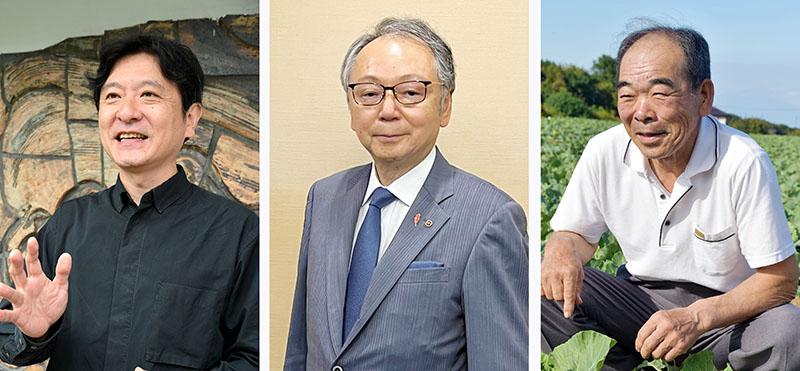 埼玉文化賞（左から）岡村幸宣さん、池田一義さん、田端講一さん