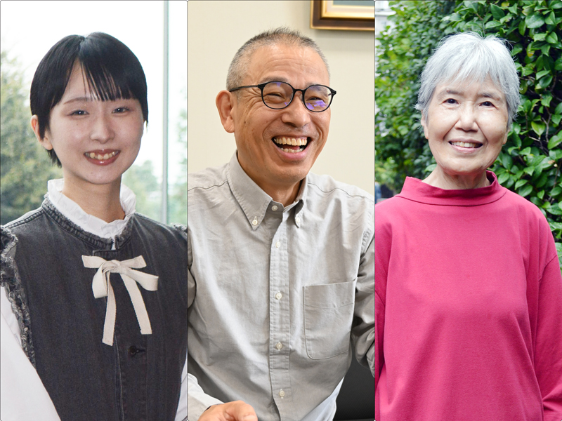 å¼çæå¦è³ã§æ£è³ãåè³ããï¼å·¦ããï¼è©©é¨éã®éæ²¢èè±ãããå°èª¬é¨éã®æ¥é«åããã俳å¥é¨éã®æµ
éé½ãã