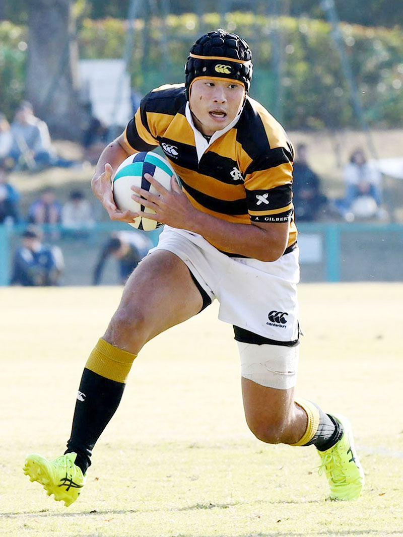 スピードを武器に得点源となる慶応志木のFB大沢