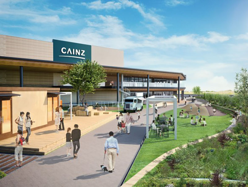 カインズ吉川美南店の完成イメージ図（提供）