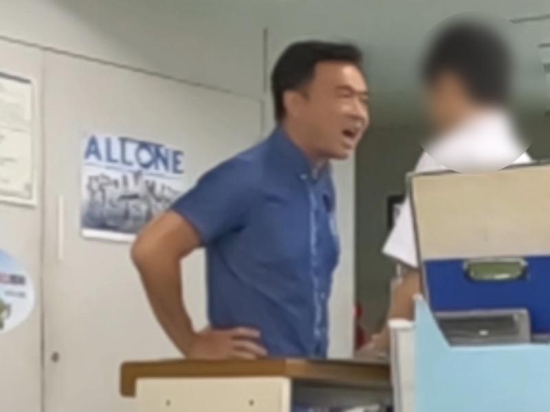 市職員を怒鳴る関根和也三郷市議