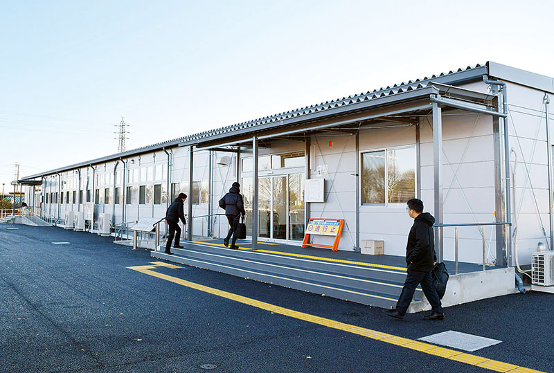 開所した白岡市の仮設庁舎