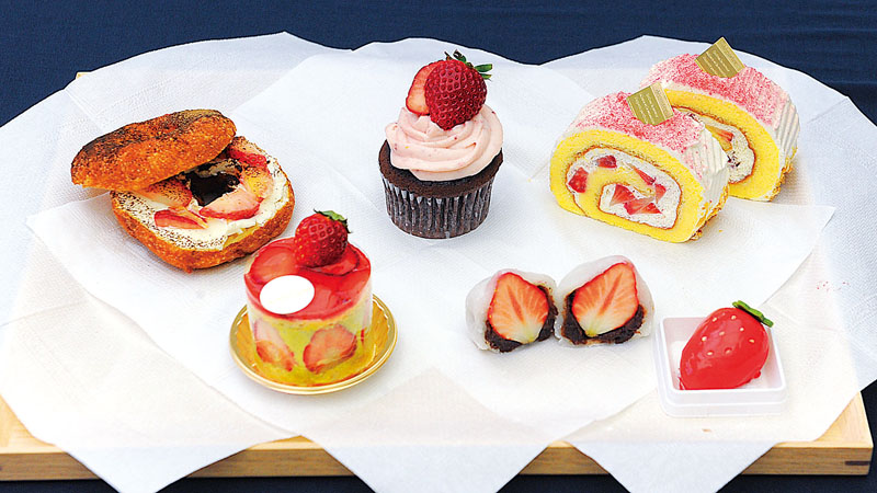 イベントで期間限定販売されるいちごスイーツ