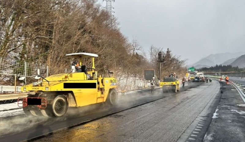 復旧作業現場（NEXCO東日本発表資料から）