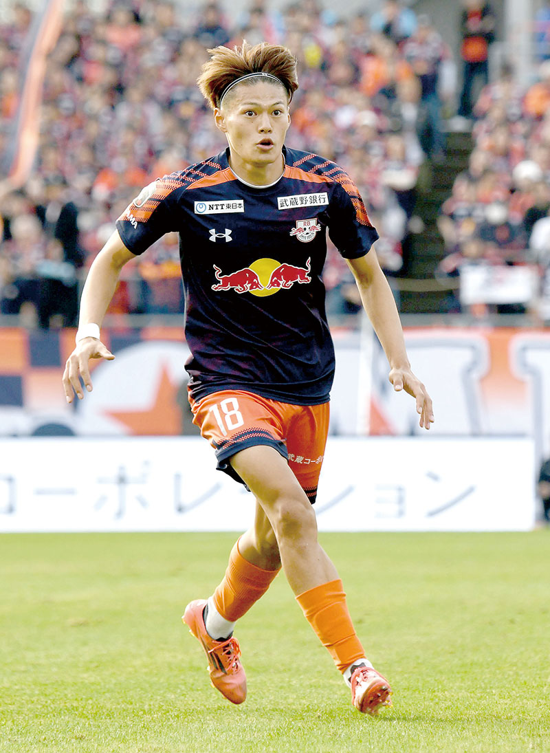 2025シーズン途中から加入し、チームの躍進を支えた大宮の津久井匠海＝2025年11月23日、NACK5スタジアム大宮