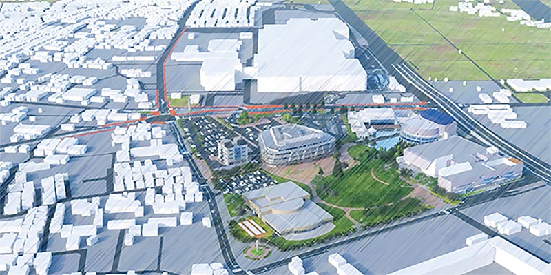 新庁舎のイメージ図（富士見市提供）