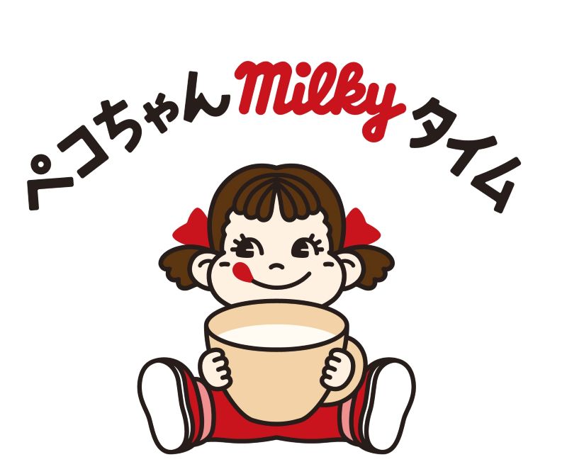ペコちゃんmilkyタイムのマーク