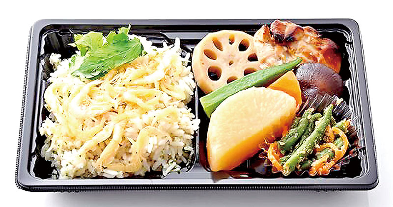 弁当部門で最優秀賞に輝いた「白海老と桜海老の炊き込みご飯弁当」（提供）