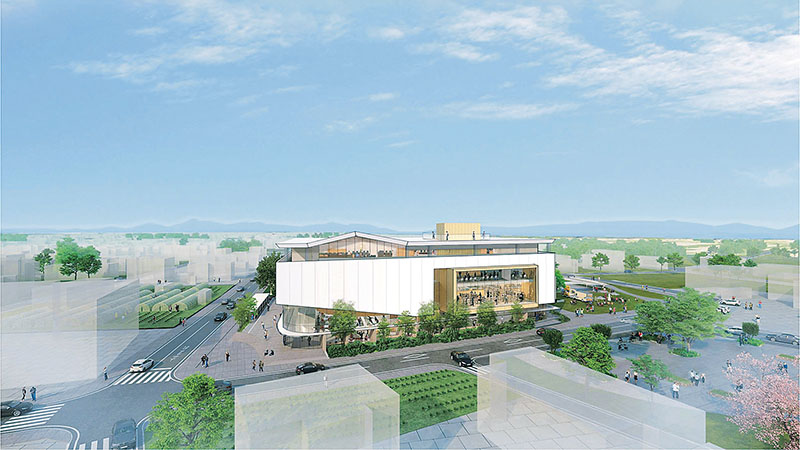 伊奈町役場新庁舎のイメージ図