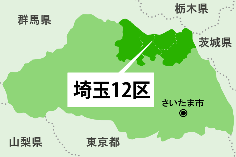 【衆院選】埼玉12区＝熊谷市、行田市、加須市、羽生市