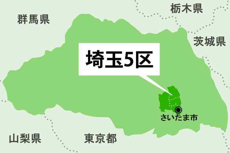 【衆院選】埼玉5区＝さいたま市西区、北区、大宮区、中央区