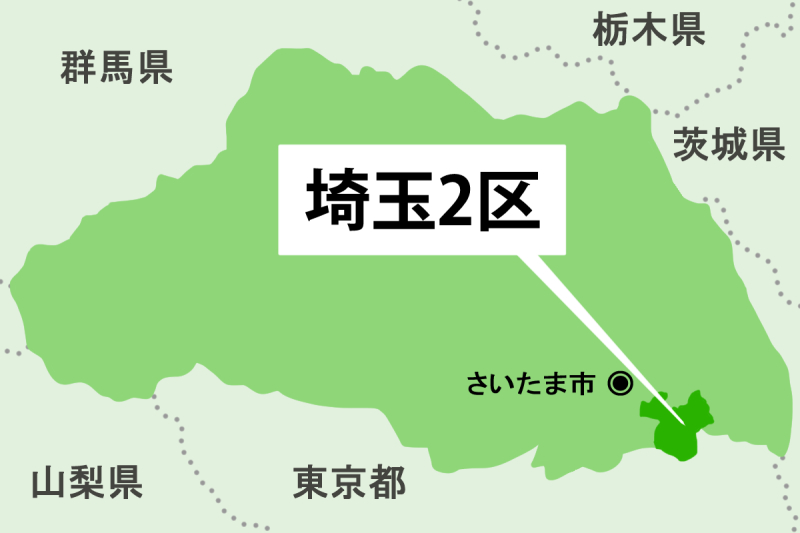【衆院選】埼玉2区＝川口市の一部区域、本庁管内、新郷支所管内、神根支所管内の一部、芝支所管内、安行支所管内の一部、鳩ヶ谷支所管内