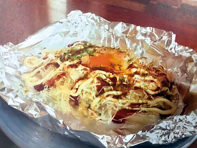 もっちり　お好み焼き（入間市提供）