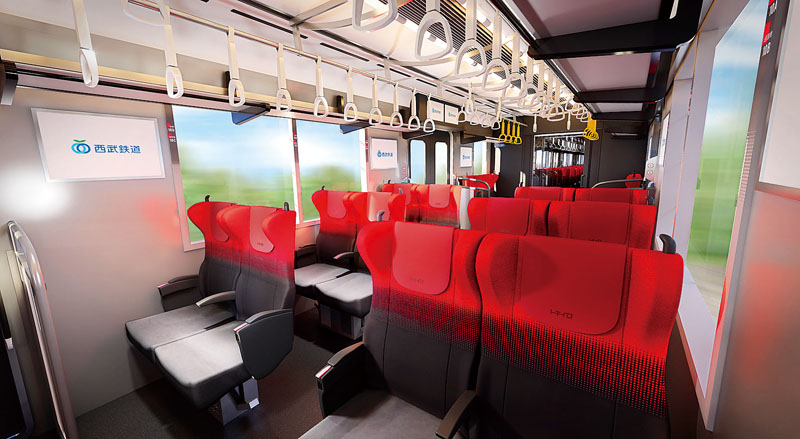 車両内装イメージ（西武鉄道提供）