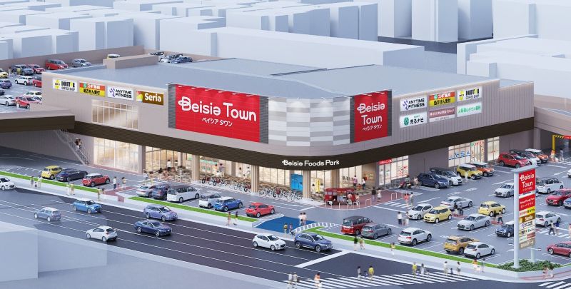 「Beisia Town 新狭山店」の外観イメージ