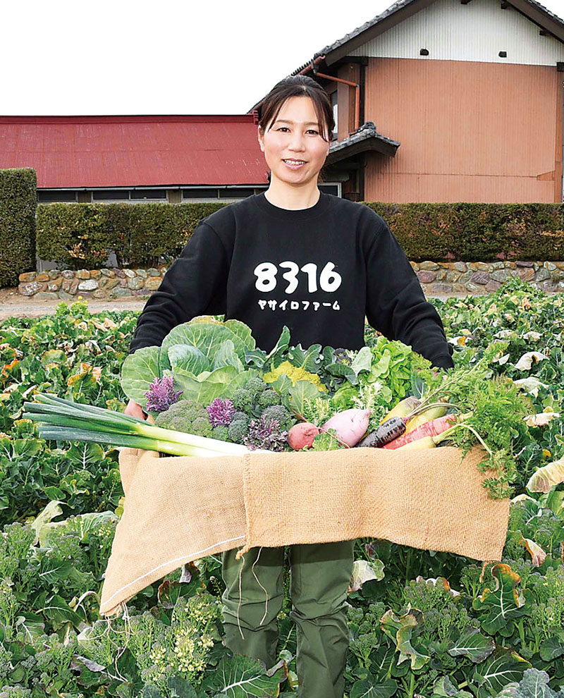 カラフル野菜の栽培と普及に力を注ぐ岡安留美子さん