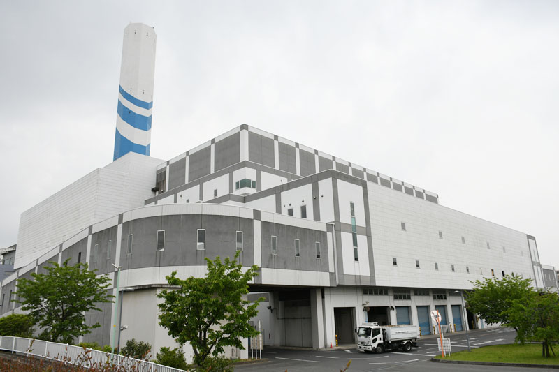 昨年1月の火災で施設が損傷し、復旧工事が行われていた「朝日環境センター」＝川口市朝日