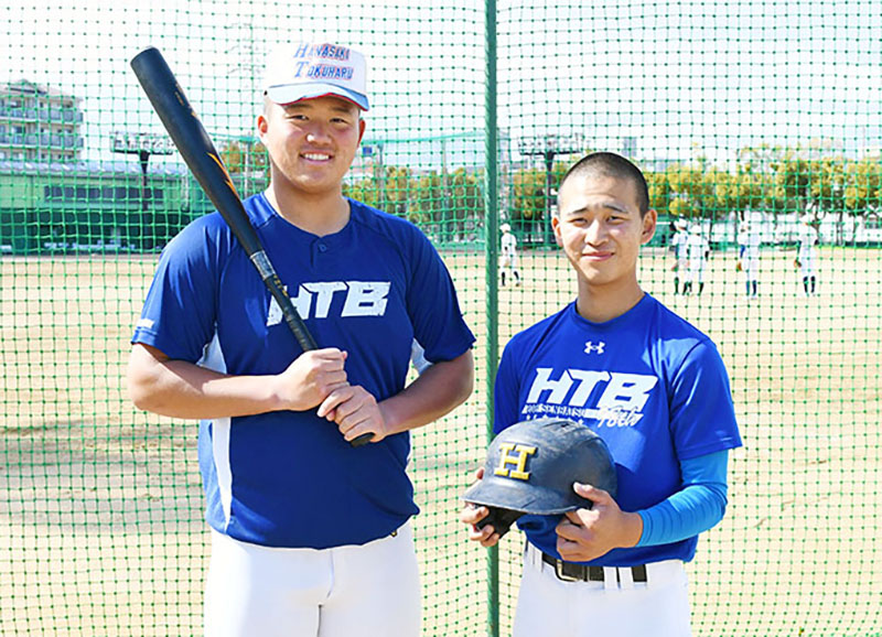 中森来翔選手（左）と山田蒼二郎選手