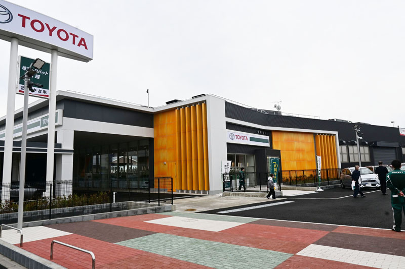 移転し新店舗で営業を開始した埼玉トヨペット川越支店
