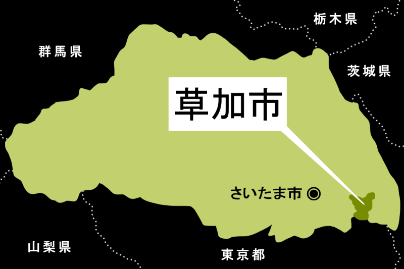 草加市の位置
